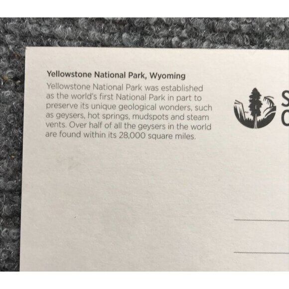 VTG National Park Postcards Set Of 4 Yosemite Everglades Yellowstone Mt. Rainier - Picture 4 of 13
